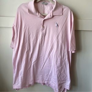 Peter Millar light pink short sleeve polo